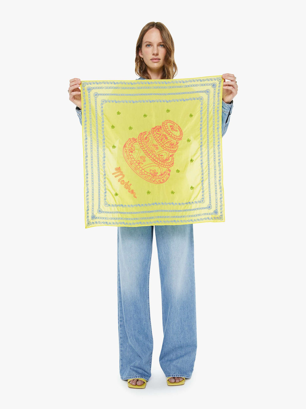 Women Mother Denim The Scarf It Down