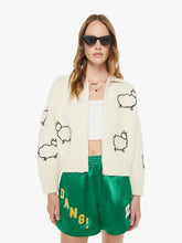 Women Mother Denim The Crop Raquette Cardigan