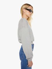 Women Mother Denim Eterne Cropped Crewneck Sweatshirt
