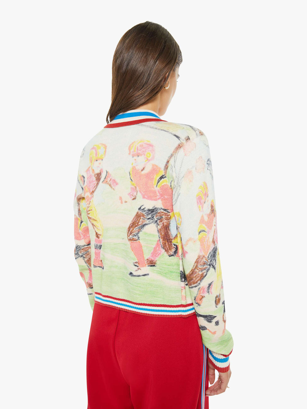 Women Mother Denim The Slim Raquette Cardigan