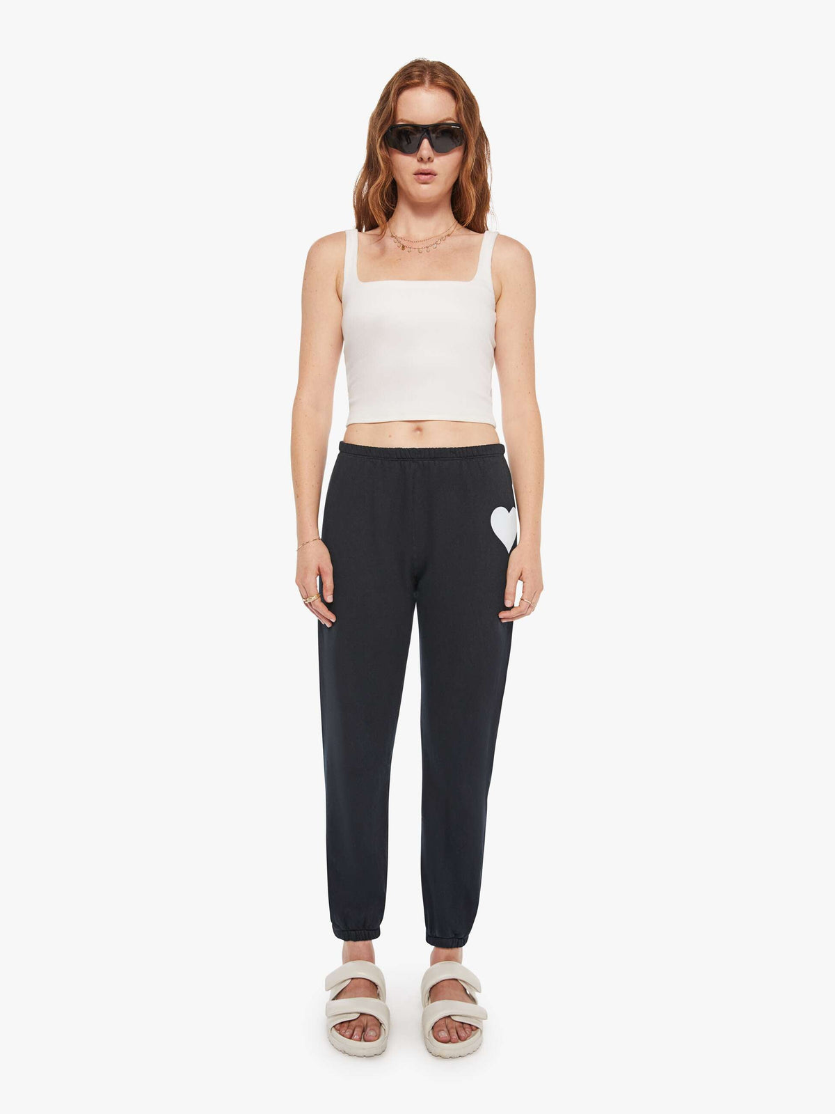 Women Mother Denim SPRWMN Heart Sweatpant