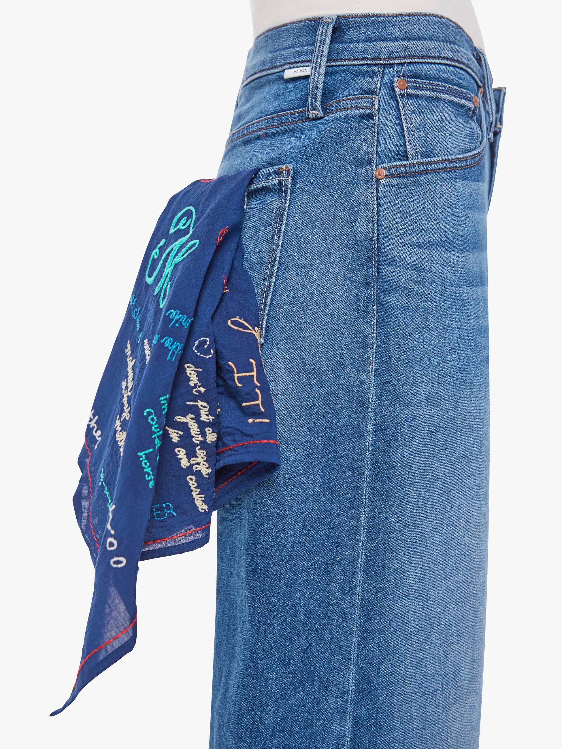 Women Mother Denim The Scarf It Down