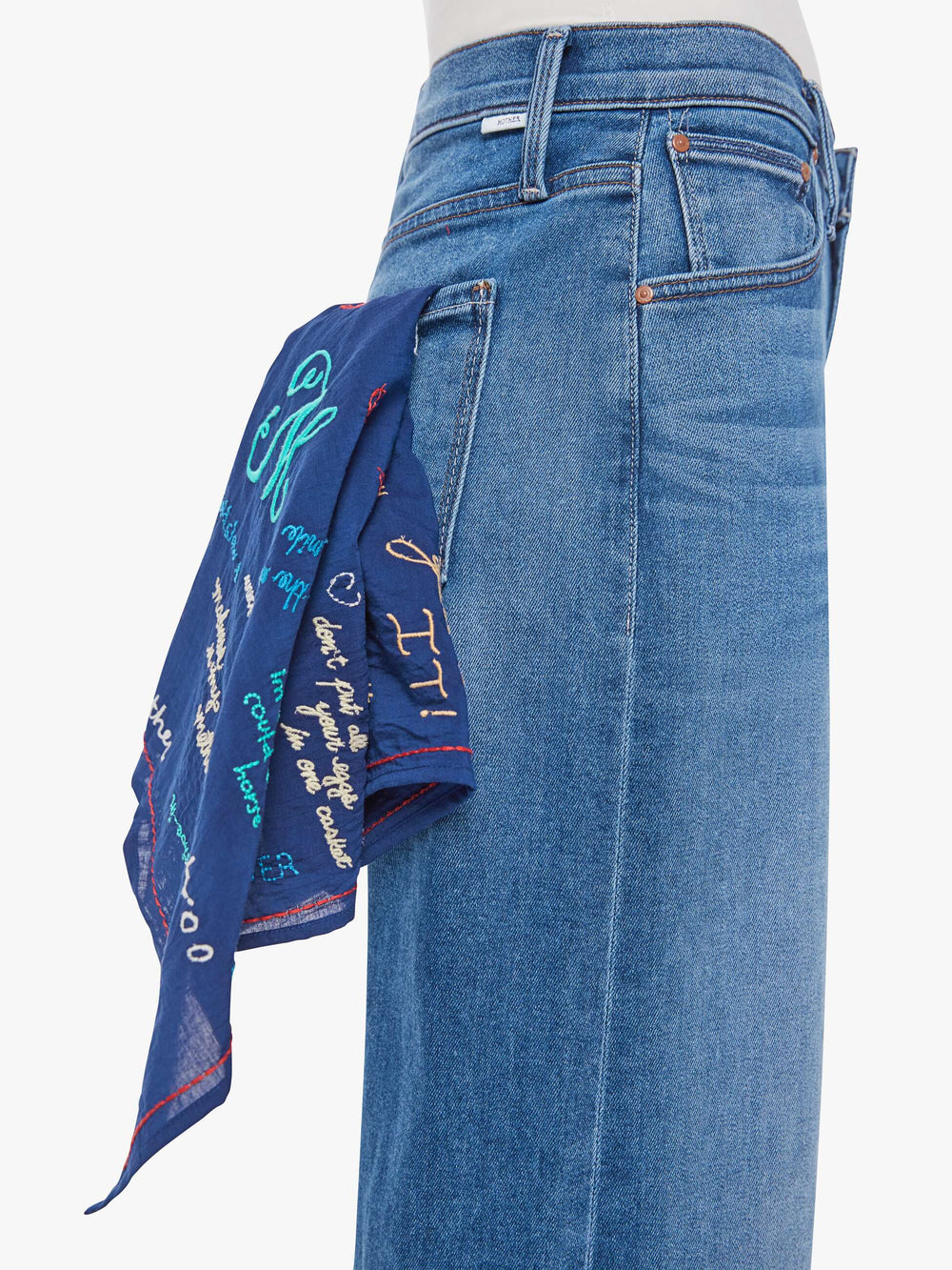 Women Mother Denim The Scarf It Down