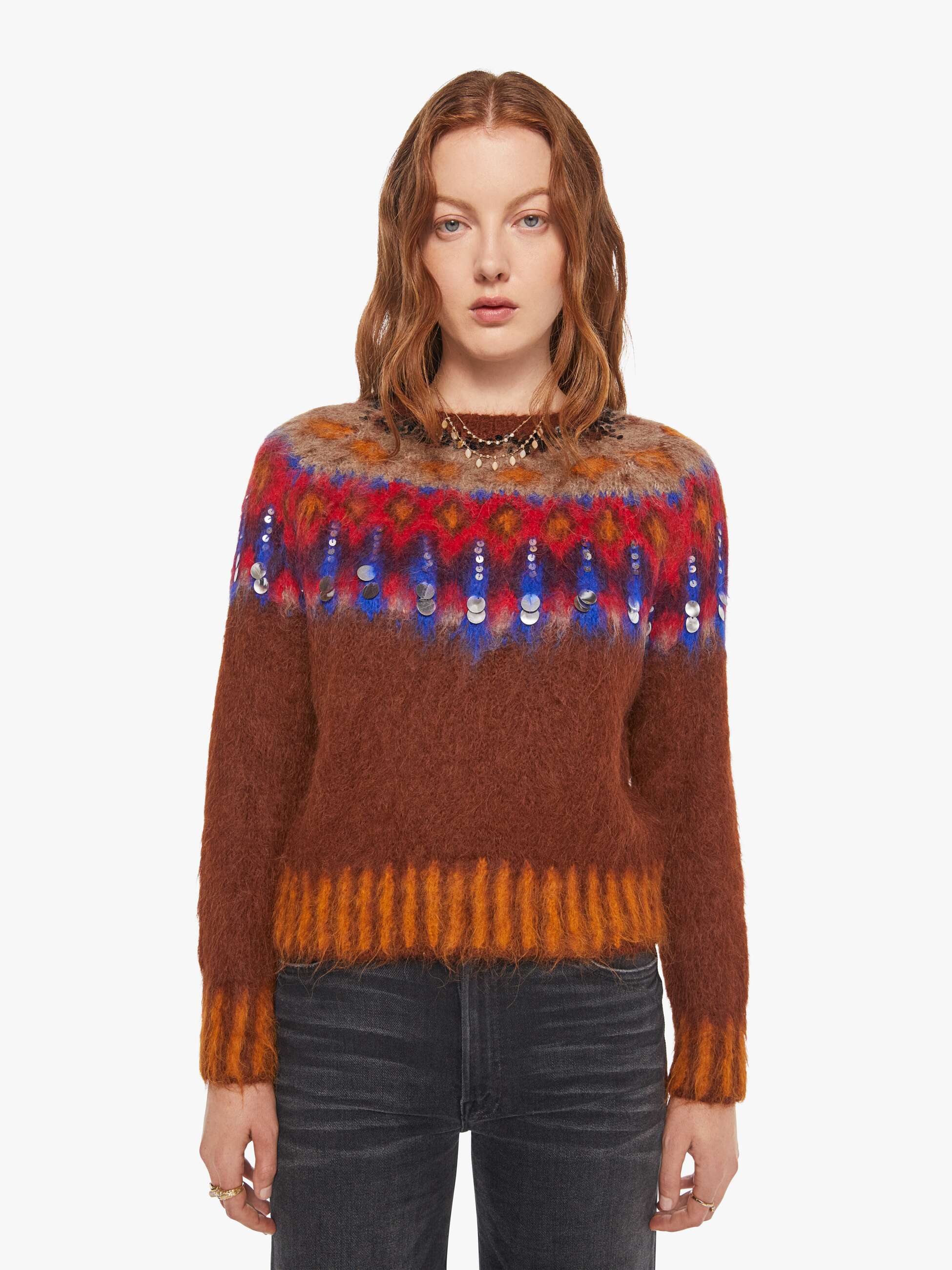 Brands Mother Denim Maria Cher Brookside Creek Sweater