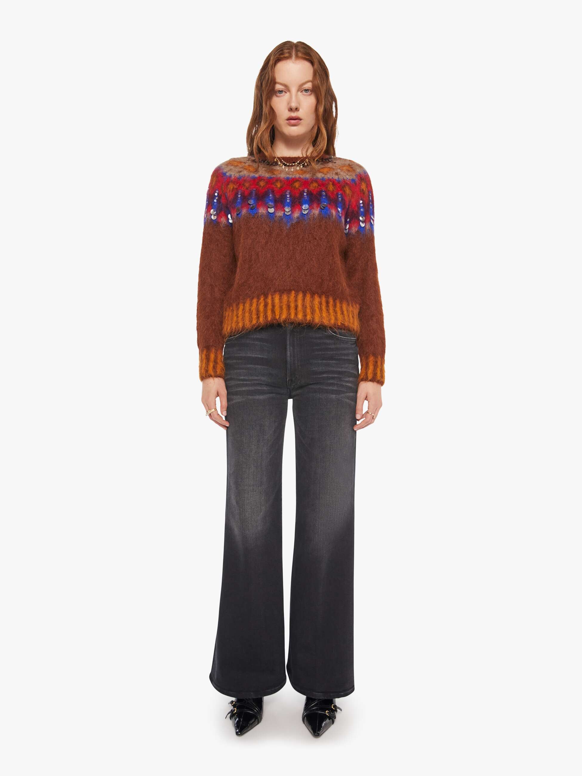 Brands Mother Denim Maria Cher Brookside Creek Sweater