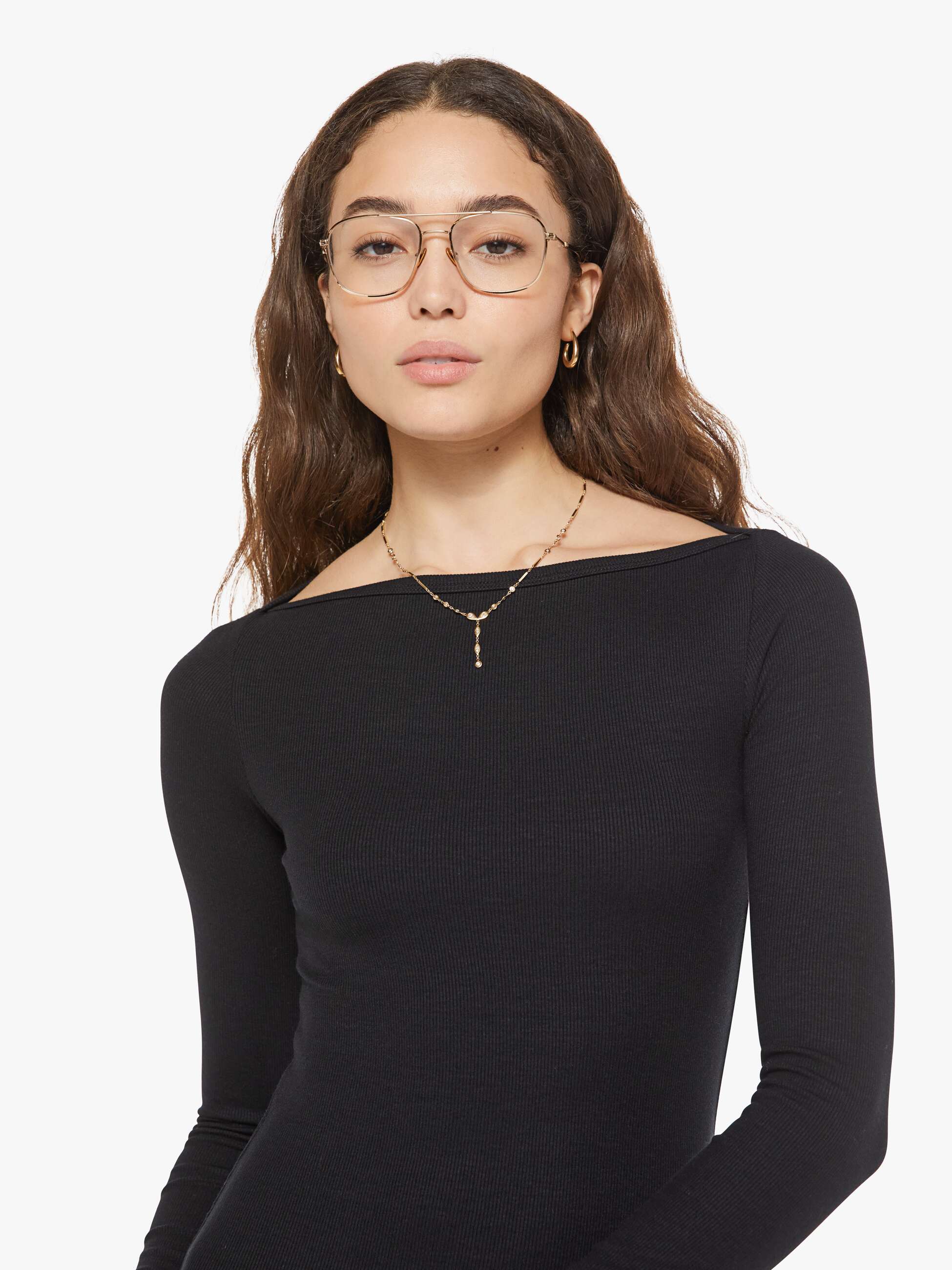 Brands Mother Denim Eterne L/S Boatneck Mini Dress