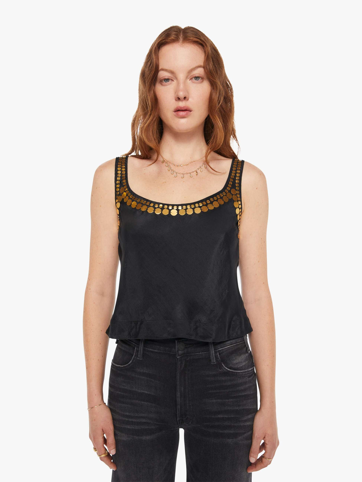 Brands Mother Denim Alix Of Bohemia Fiona Gilded Coin Top