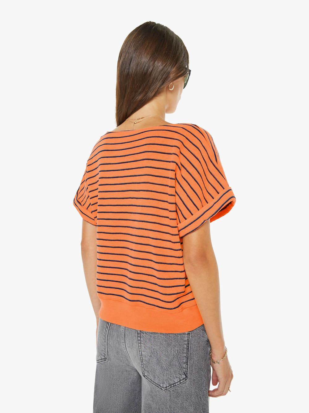Women Mother Denim The Whole Lot Zip Twist Fray