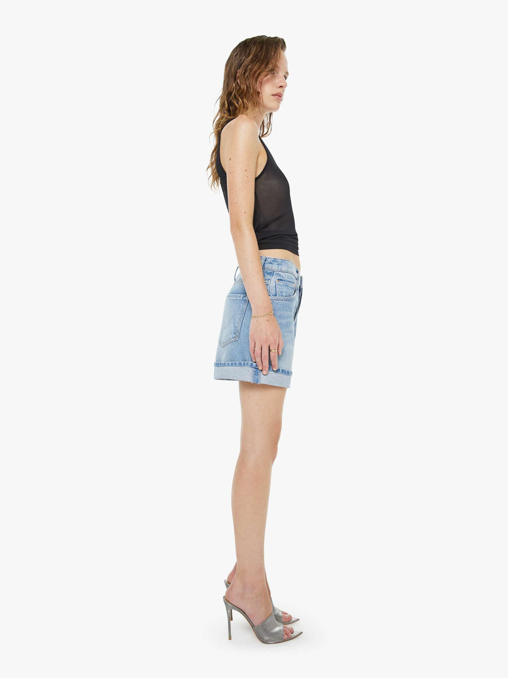 Women Mother Denim SNACKS! The Culotte Cuffed Short