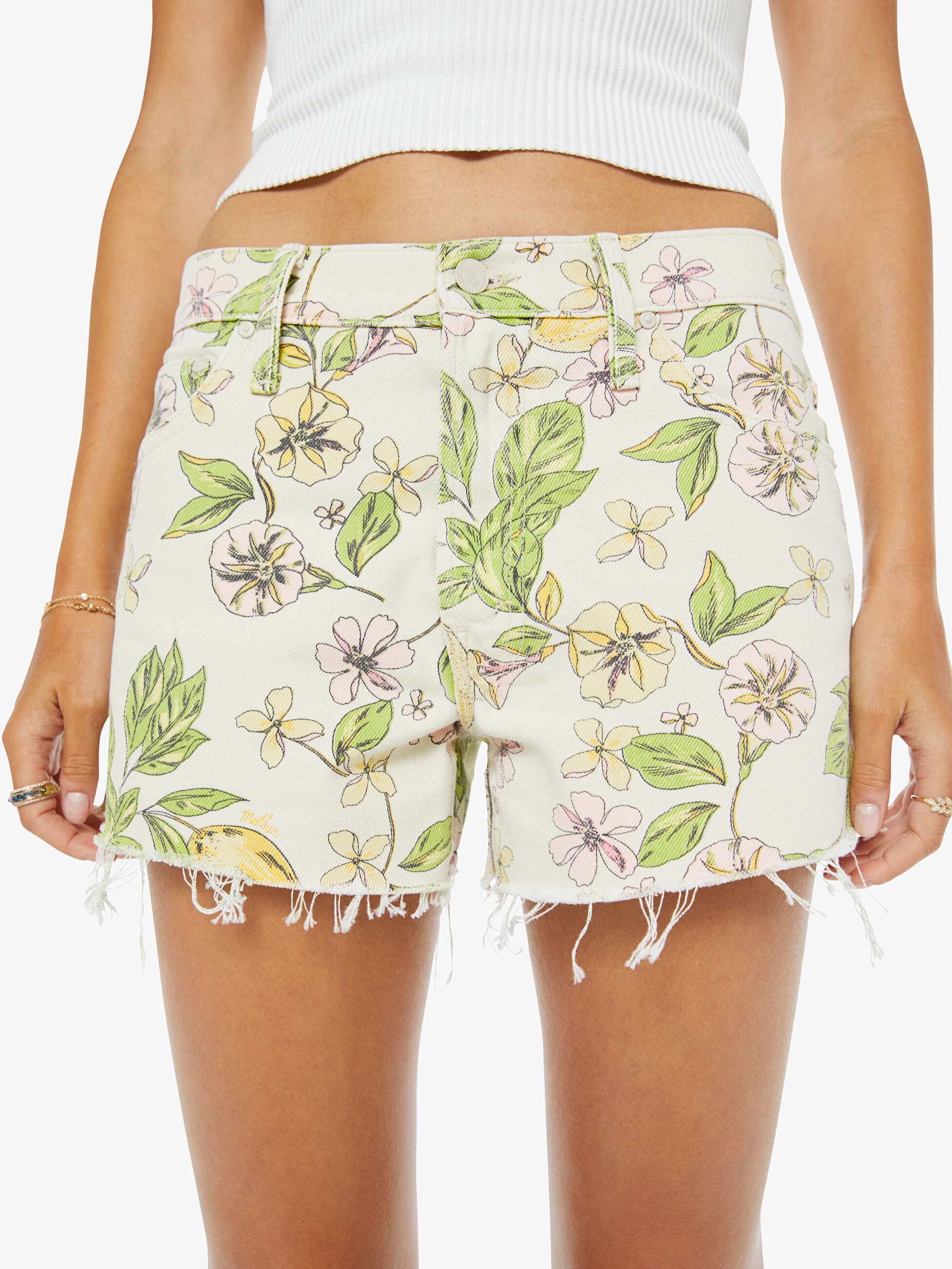 Women Mother Denim The Dodger Short Fray