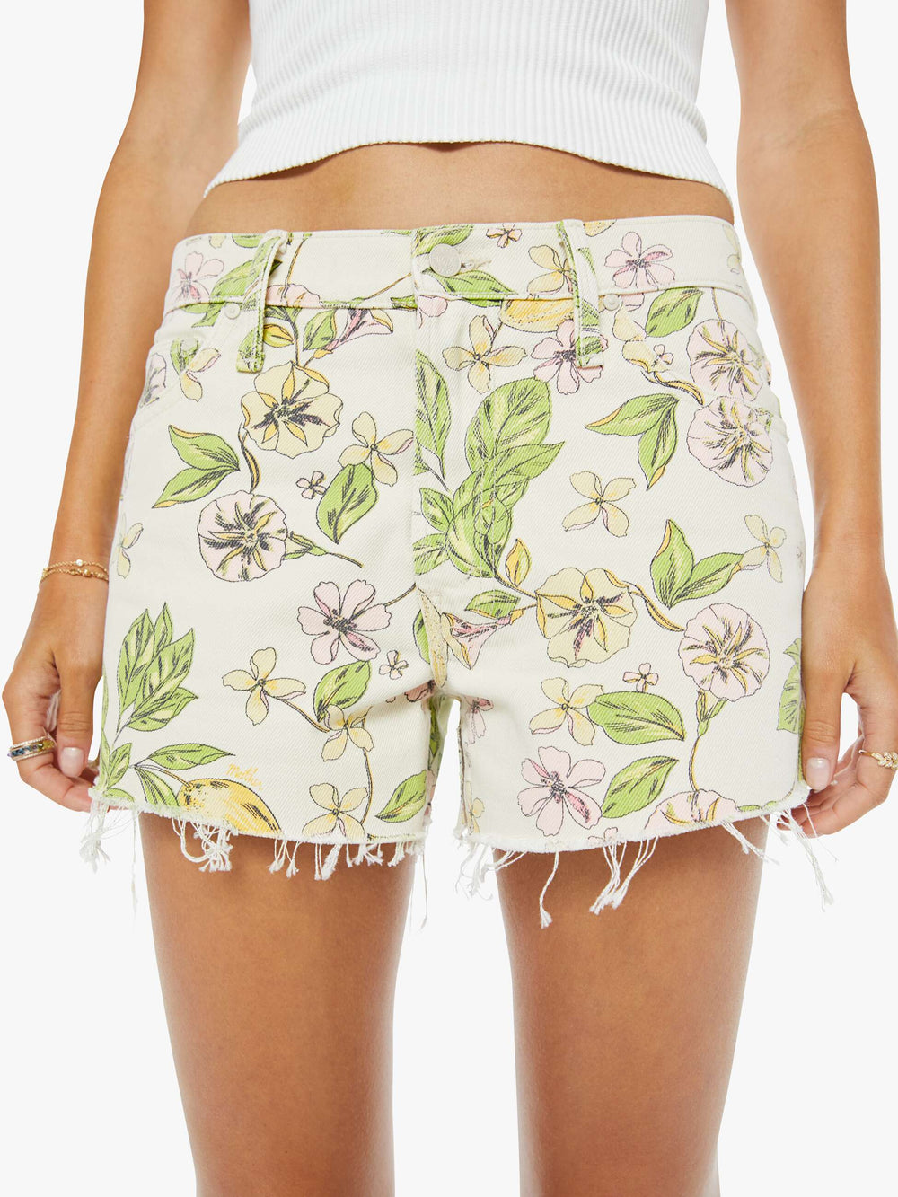 Women Mother Denim The Dodger Short Fray