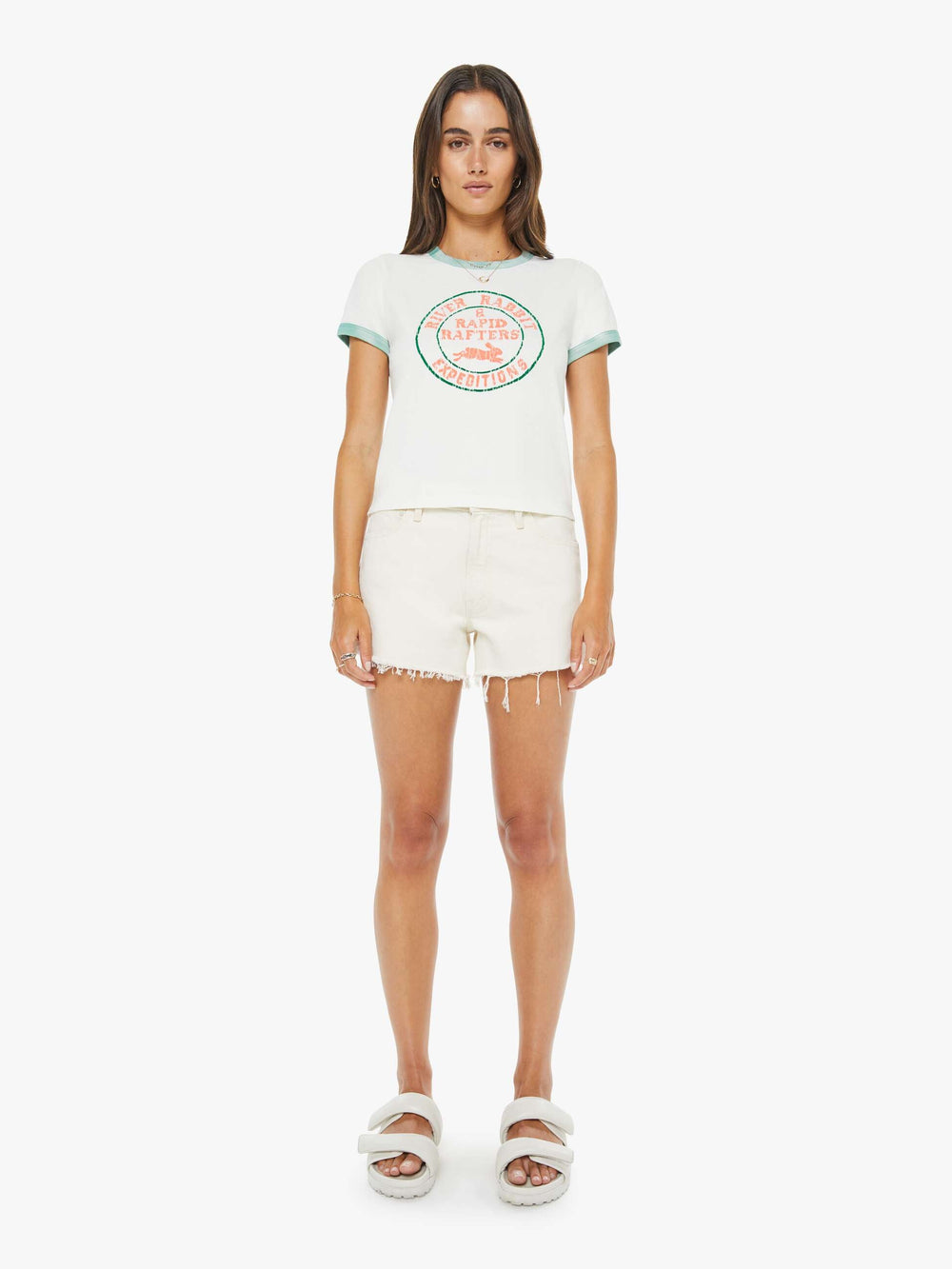 Women Mother Denim The Dodger Short Fray