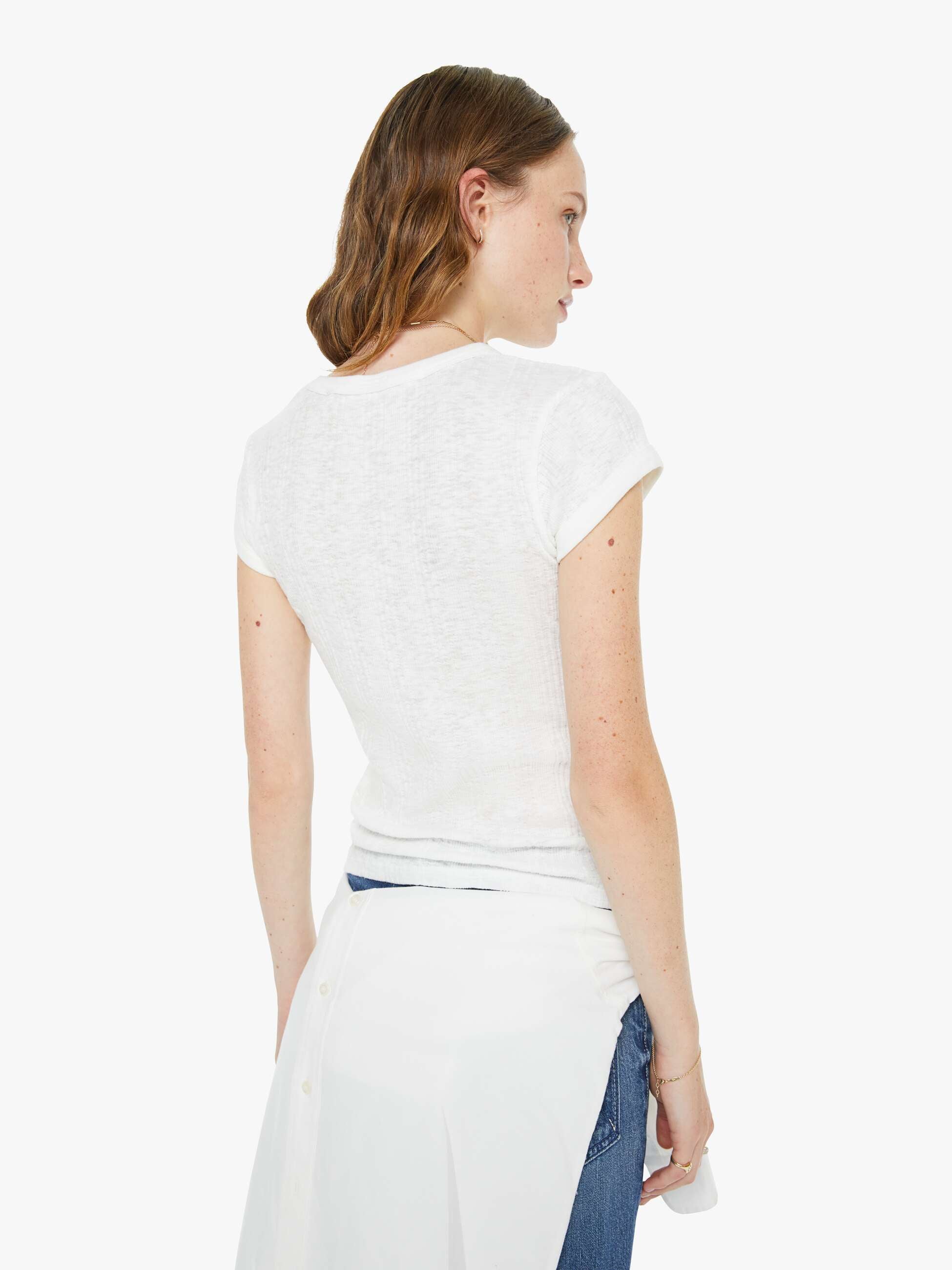 Women Mother Denim The Flutter Short Fray