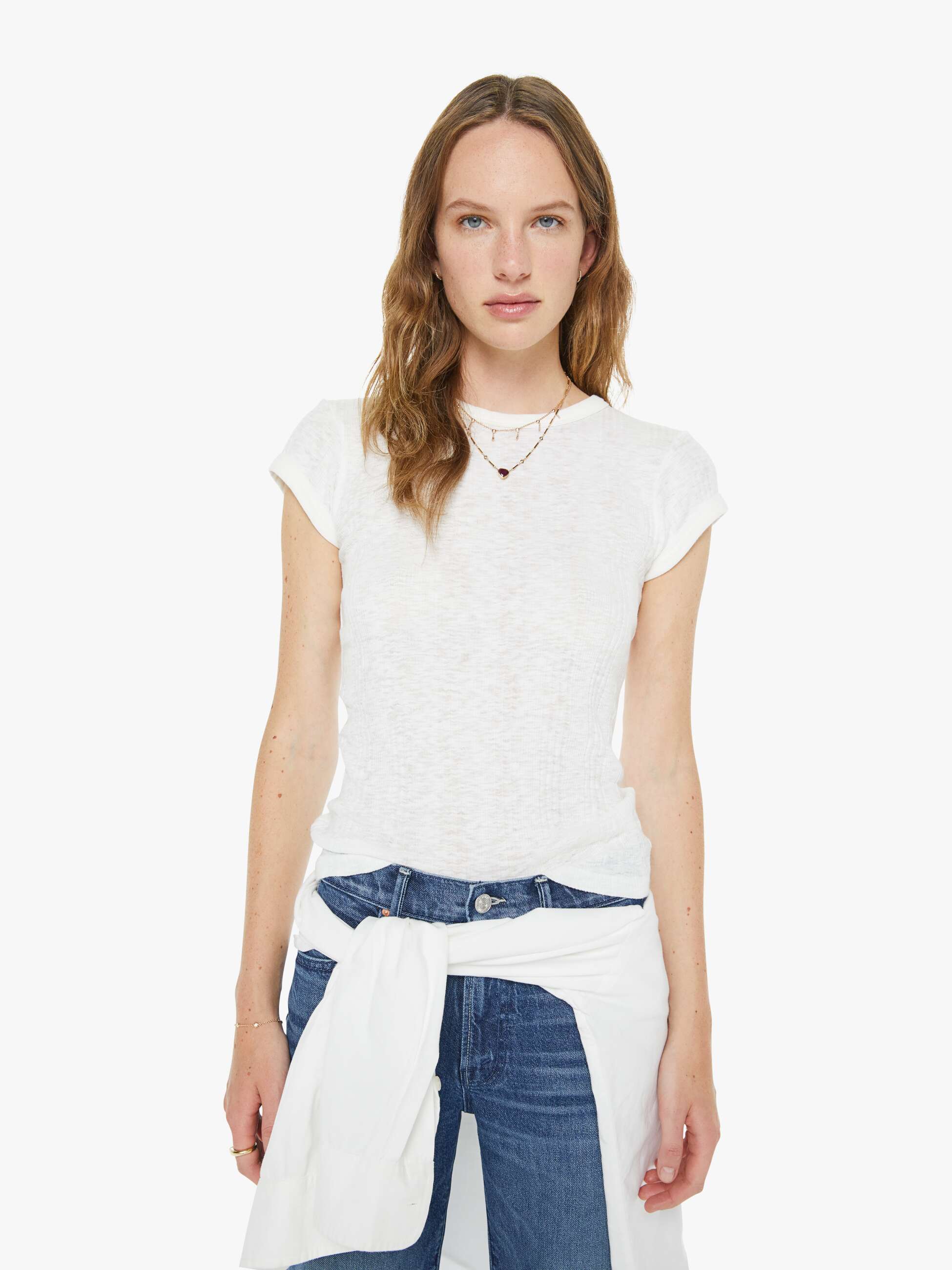 Women Mother Denim The Flutter Short Fray