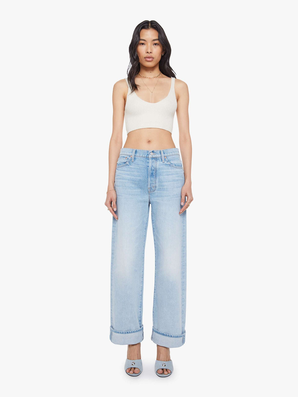 Women Mother Denim The Crop Jumper