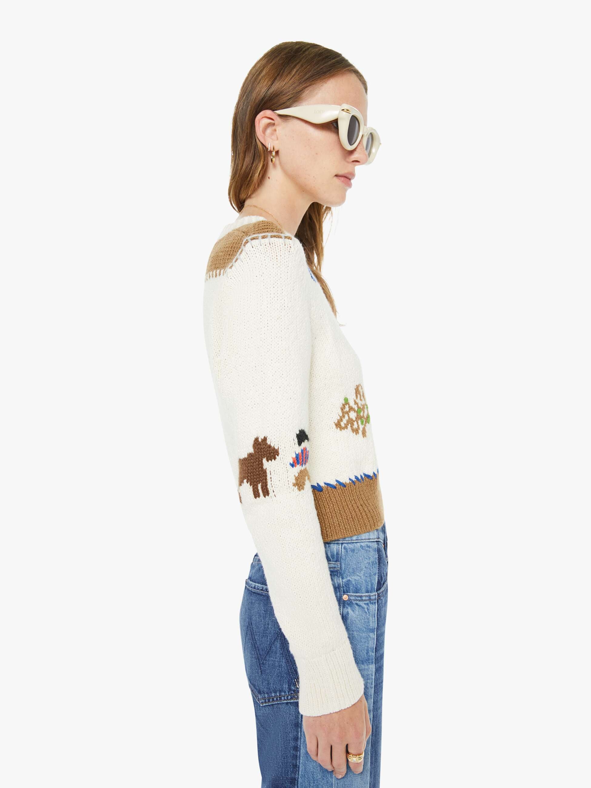 Women Mother Denim The Shrunken Pullover