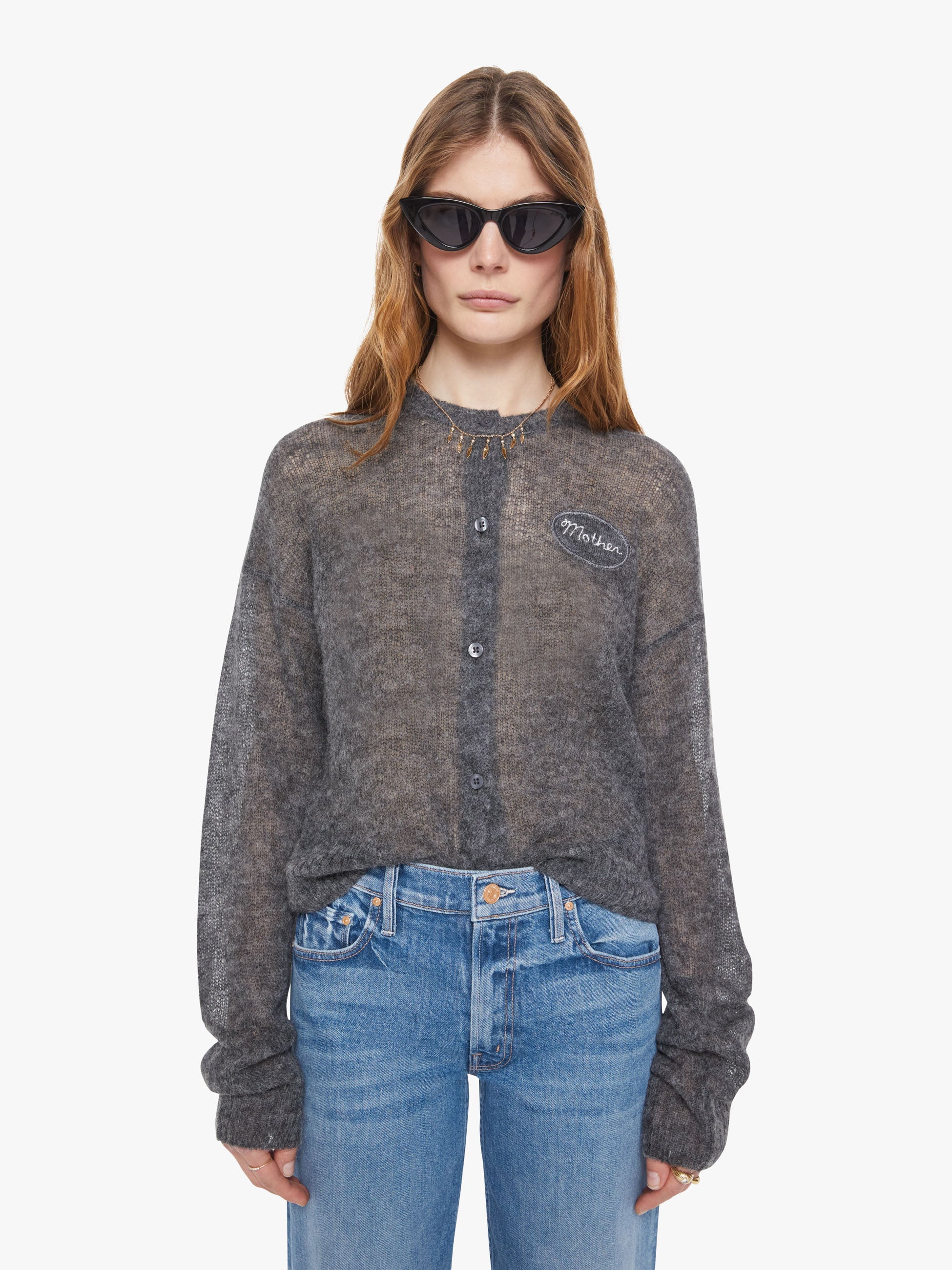 Women Mother Denim The Crop Cardigan