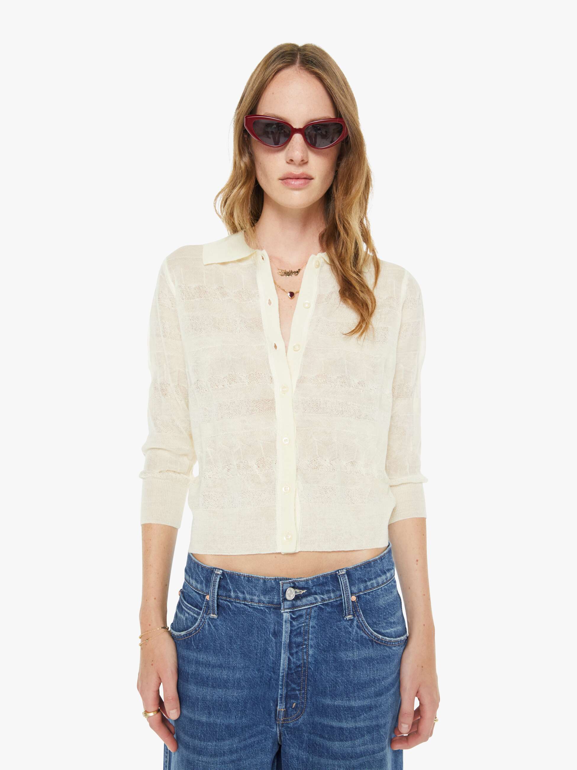 Women Mother Denim The Crop Raquette