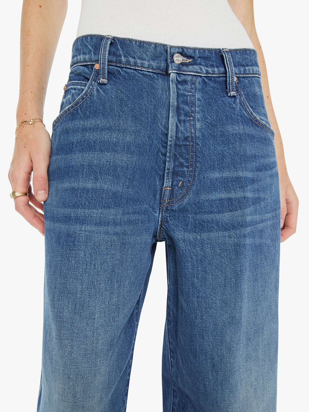 Women Mother Denim The Crop Raquette