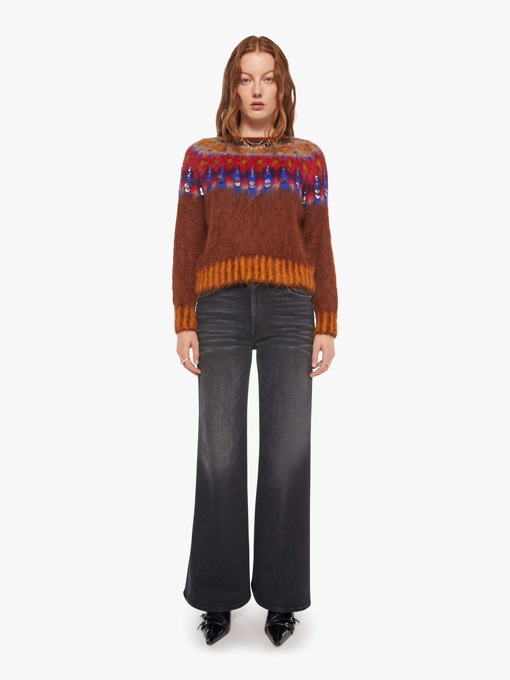 Women Mother Denim Maria Cher Brookside Creek Sweater