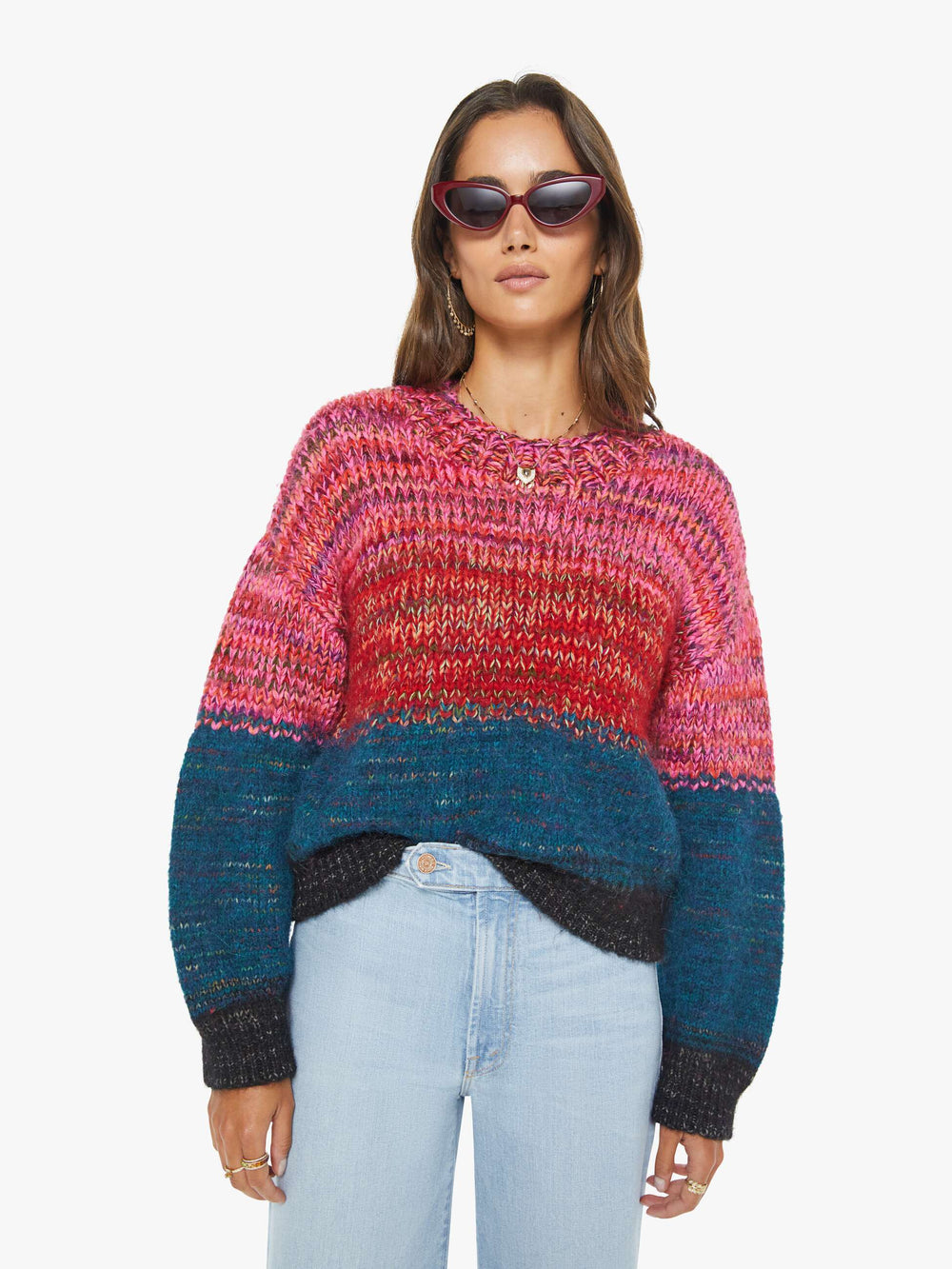 Women Mother Denim The Crop Pullover