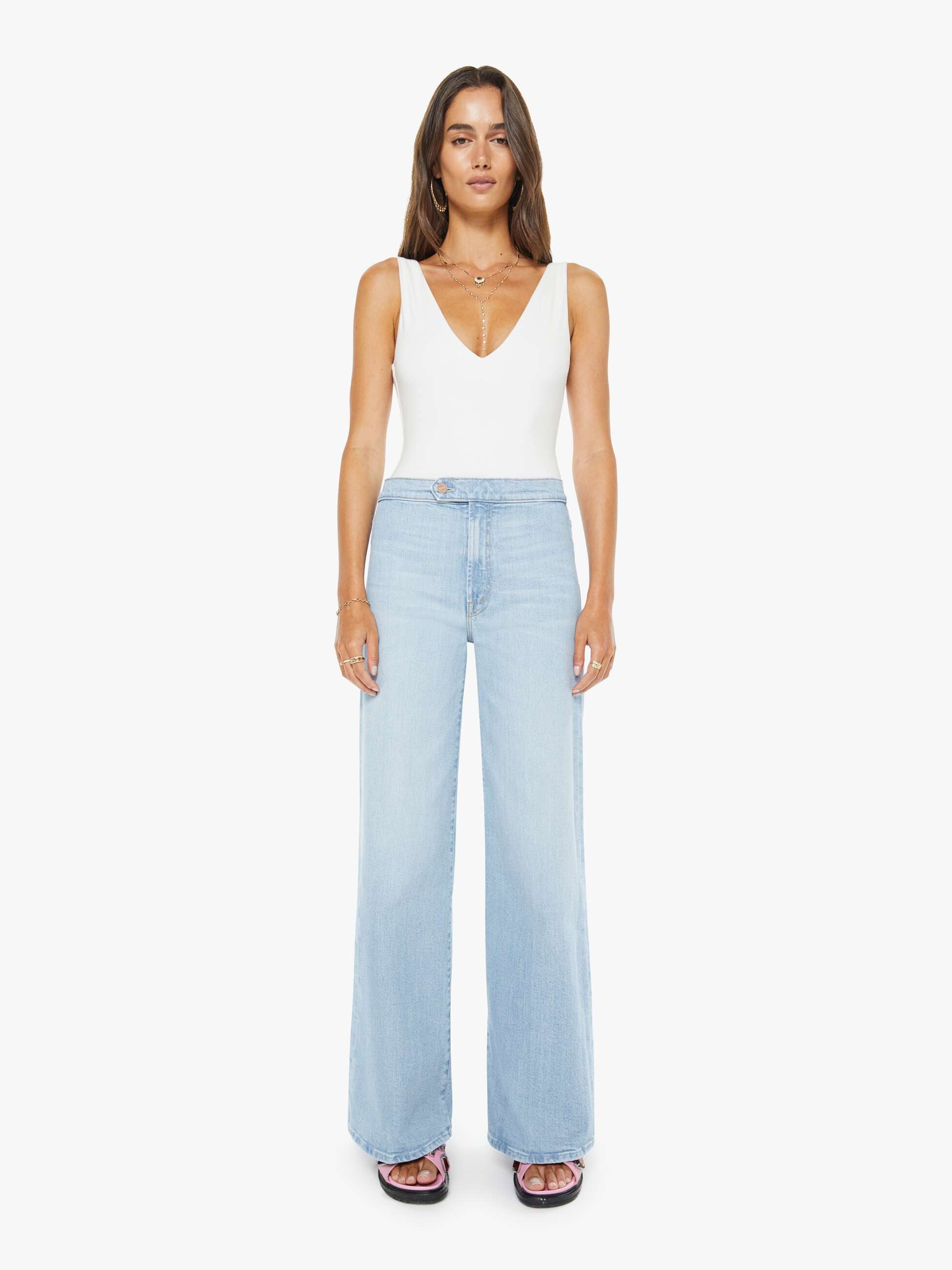 Women Mother Denim The Crop Pullover