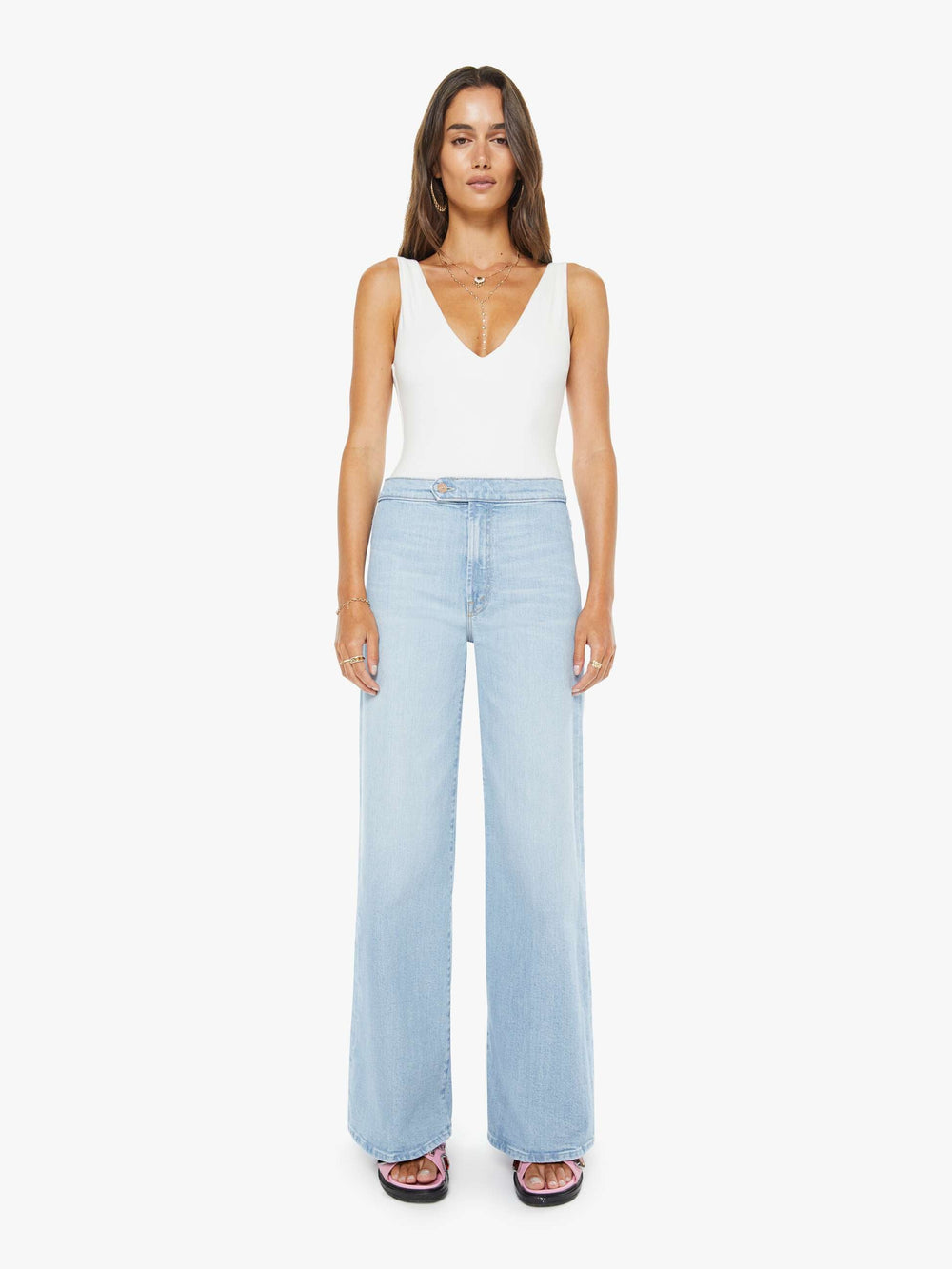 Women Mother Denim The Crop Pullover