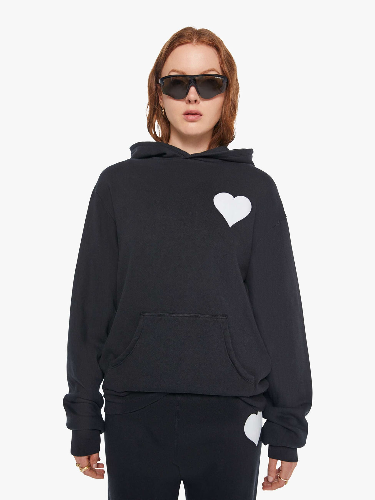 Women Mother Denim SPRWMN Heart Hoodie
