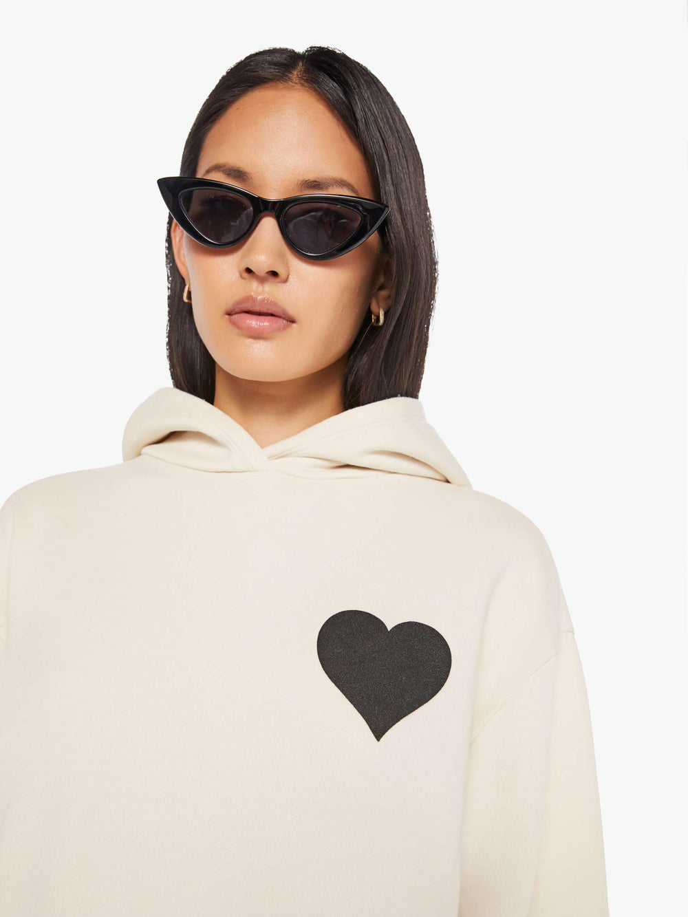Women Mother Denim SPRWMN Heart Hoodie