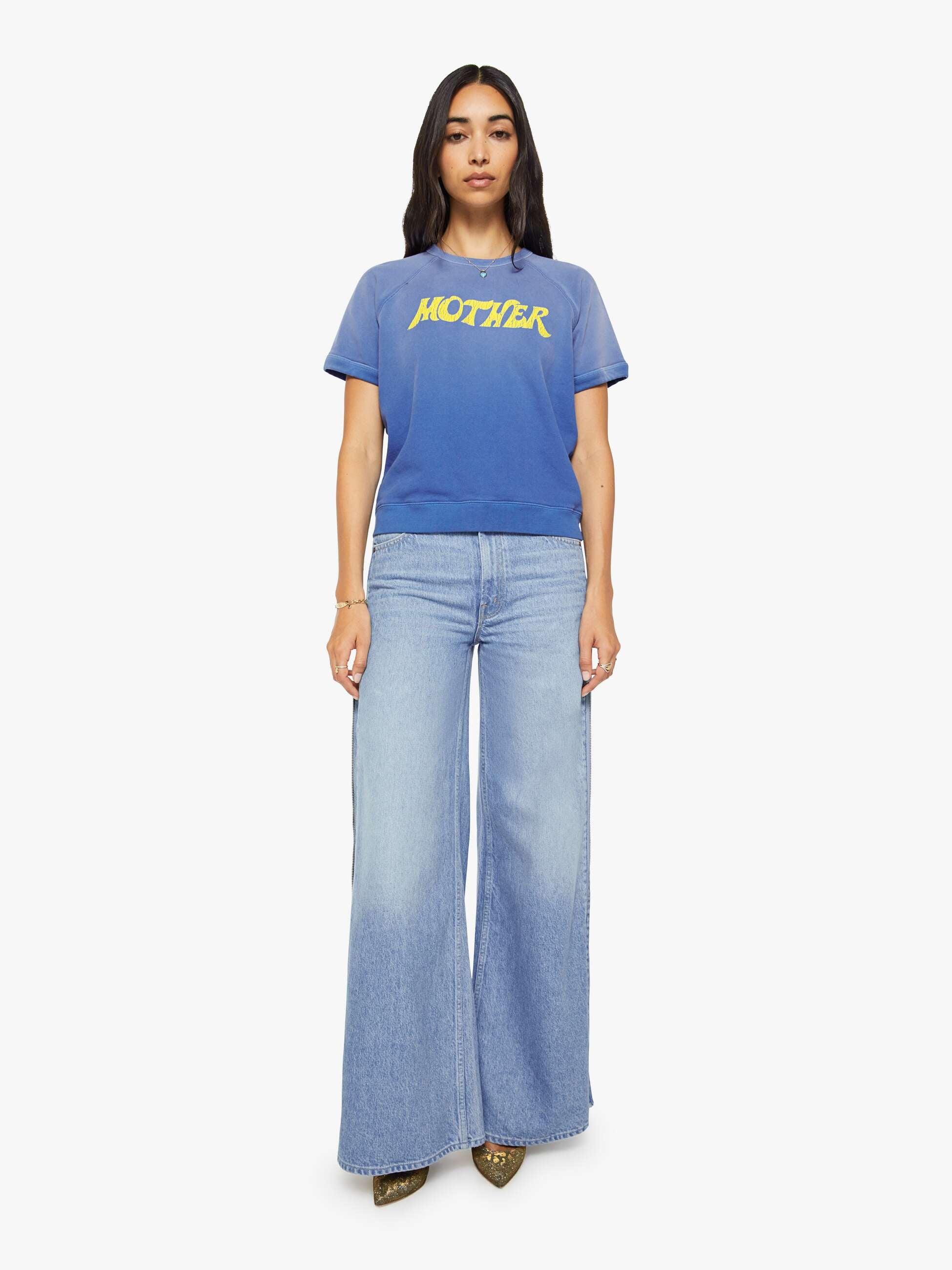 Women Mother Denim The Short Sleeve Concert