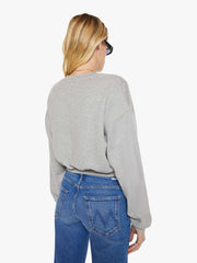 Women Mother Denim Eterne Cropped Crewneck Sweatshirt