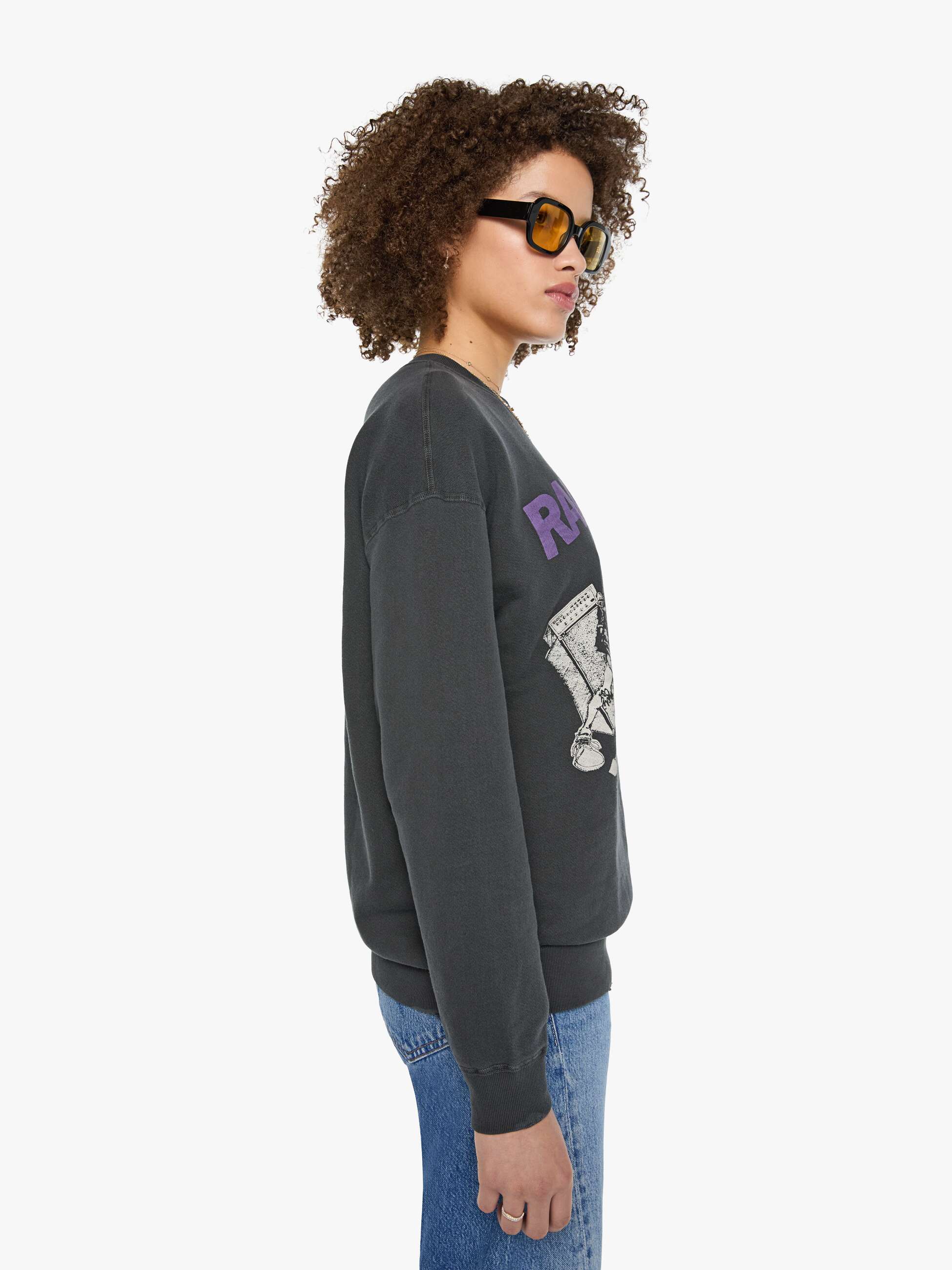 Women Mother Denim MadeWorn Ramones Sweatshirt